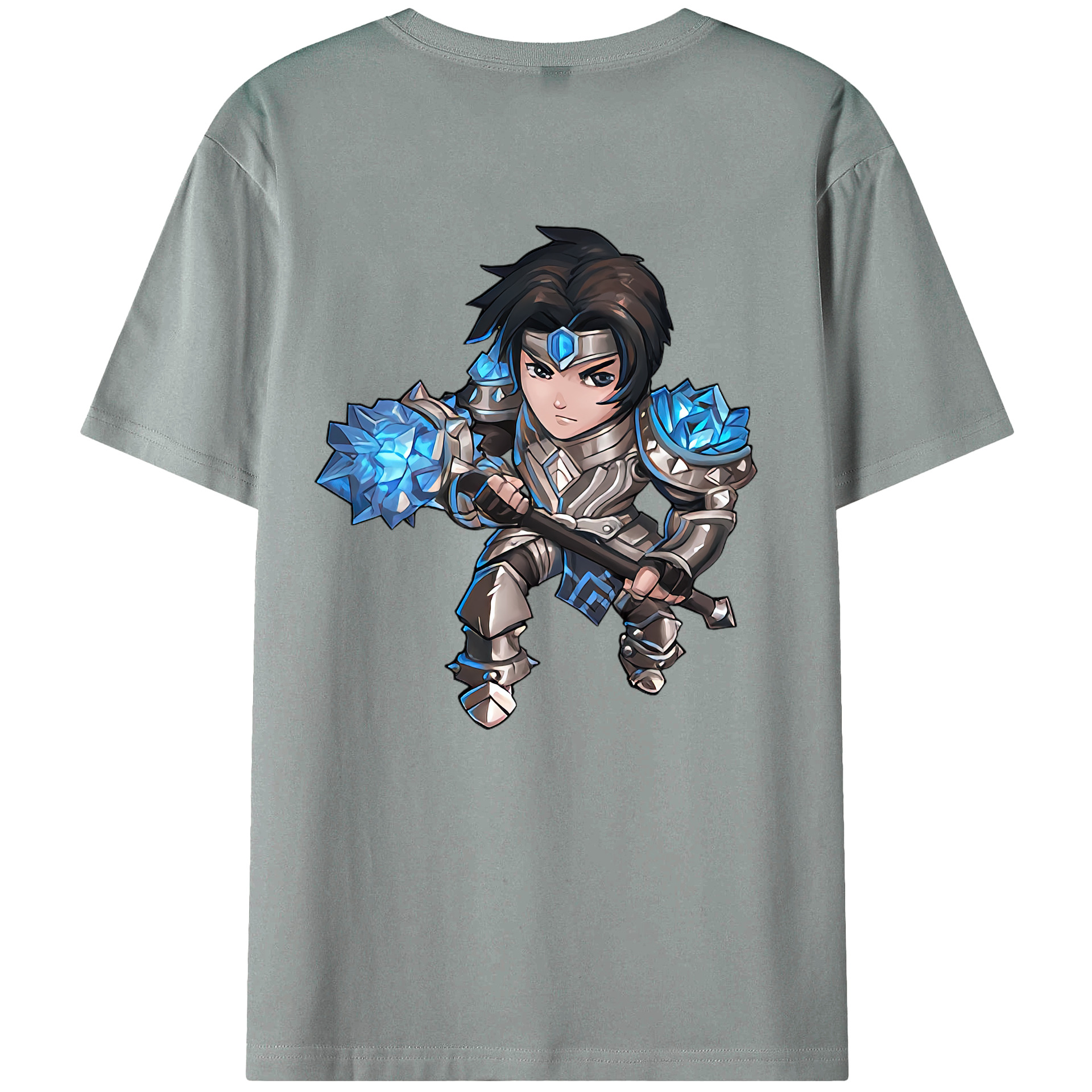 （画像用） リーグ・オブ・レジェンド League of Legends LOL 綿100％ メンズ半袖Tシャツ（バックプリント） 通気性